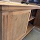 Two-door raw oak sideboard