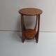 Table d'appoint ronde en chêne Art Déco