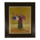 Post-impressionist oil on canvas still life The Anemones by Arthur Van Hecke 1980