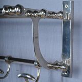 Chrome-Plated Metal Wall-Mounted Locker – Mid-20th Century