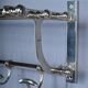 Chrome-Plated Metal Wall-Mounted Locker – Mid-20th Century
