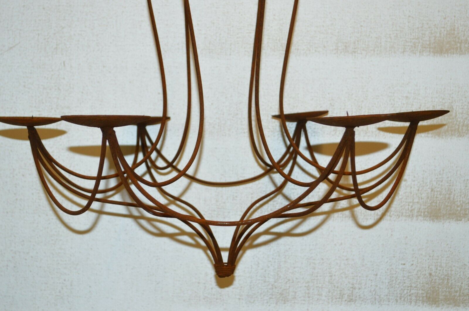 Wrought-iron candle chandelier