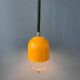 Vintage yellow Space Age suspension, Mid-Century Modern pendant lamp.
