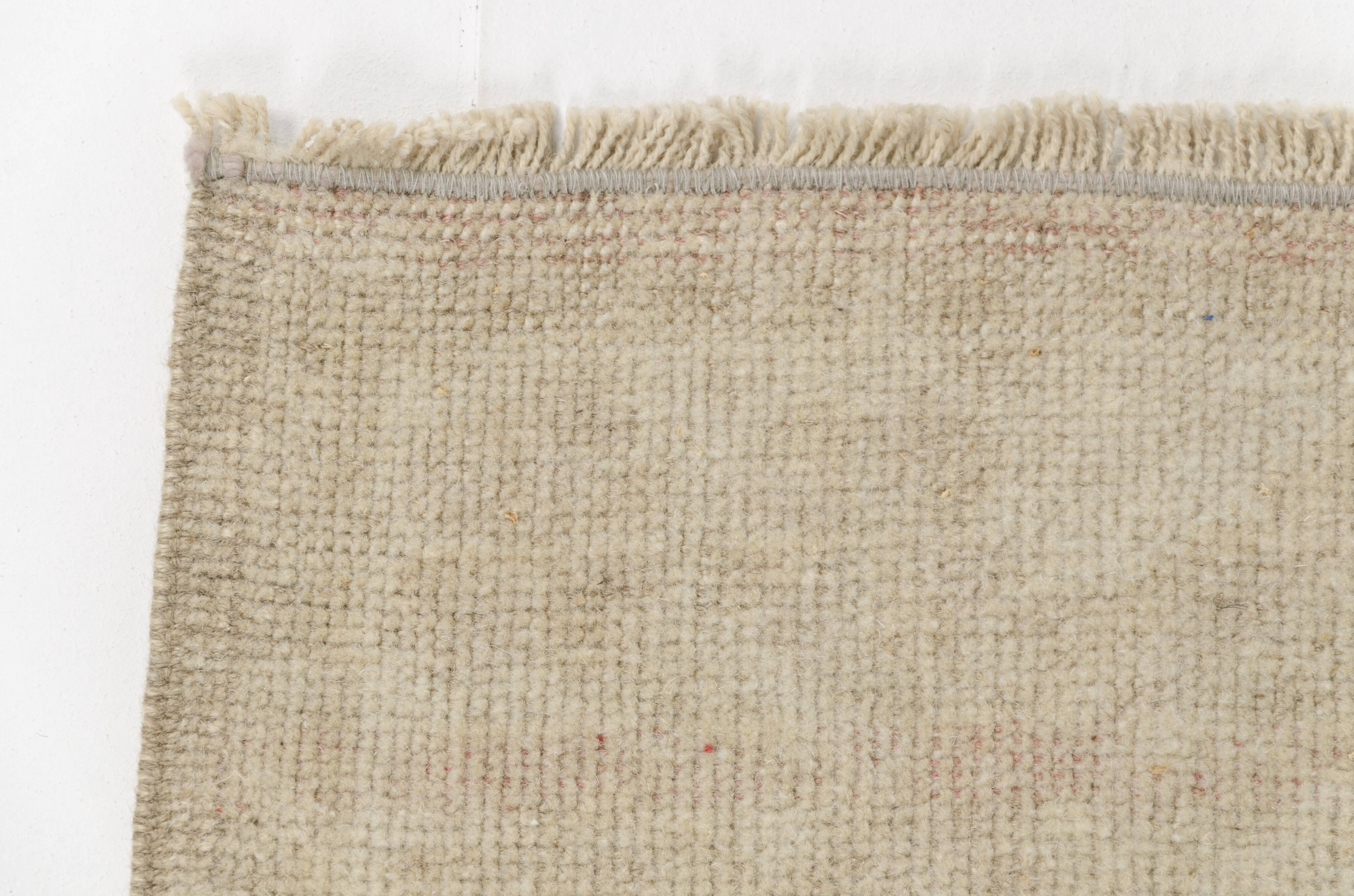 Oushak Vintage Anatolian Wool Carpet