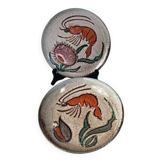 Daniel Etienne Vallauris ceramic plates