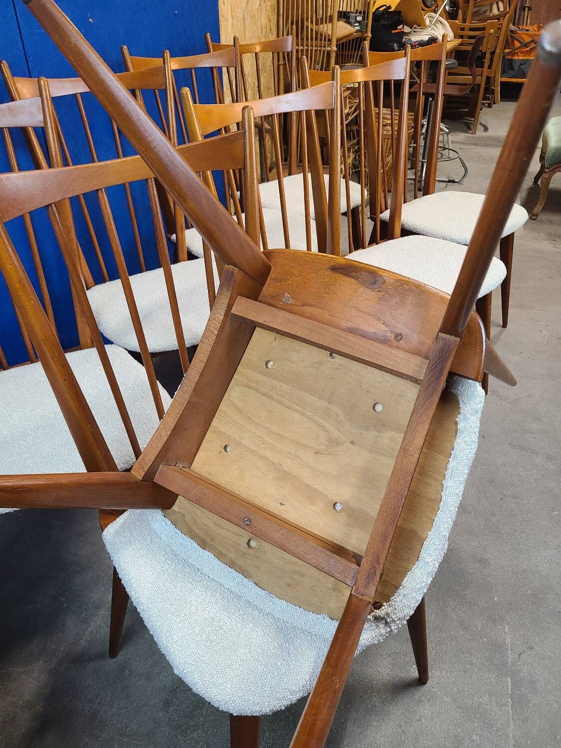 Chaises années 60 scandinave rénovées