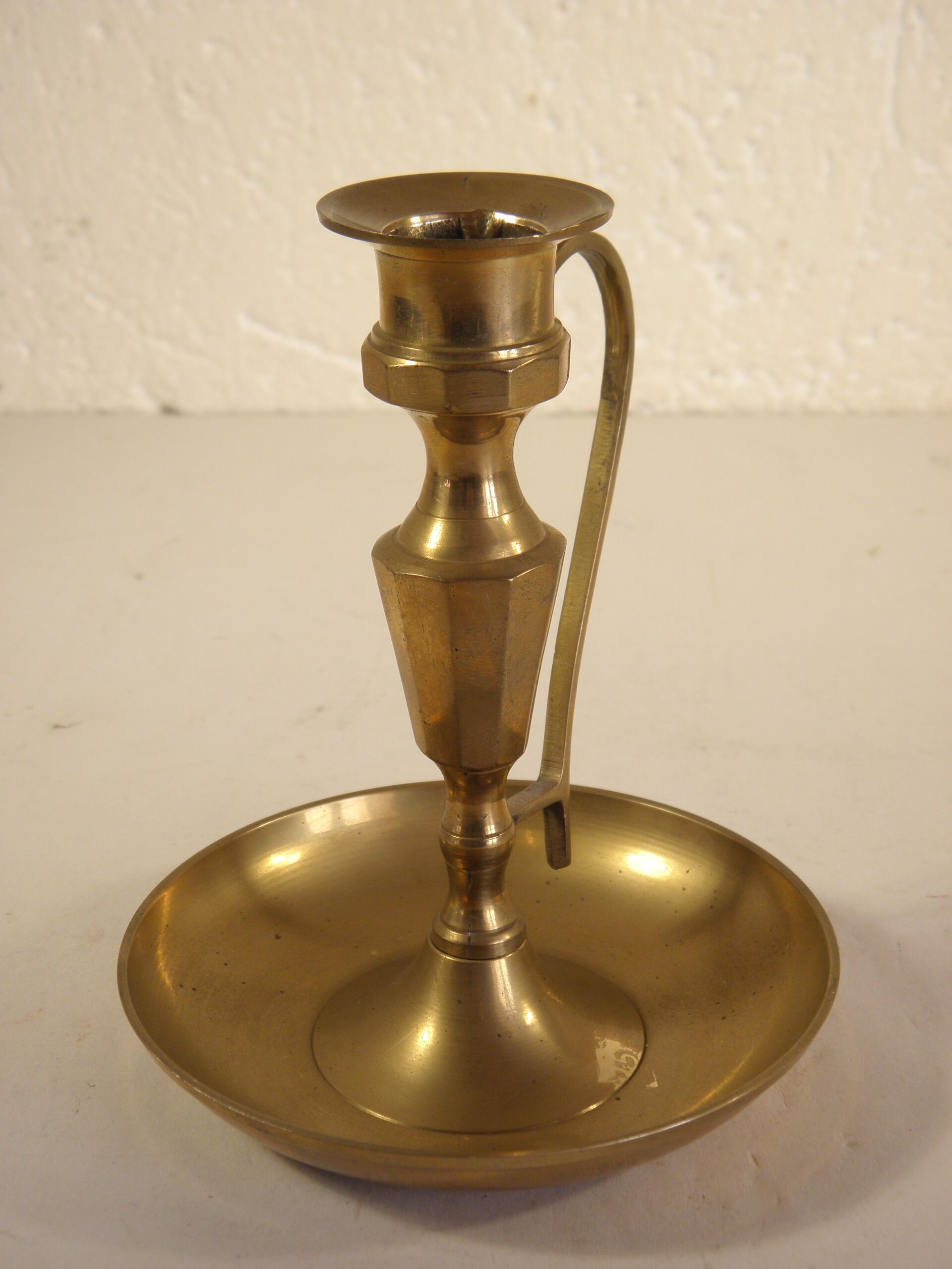 Brass candle holder 13 cm
