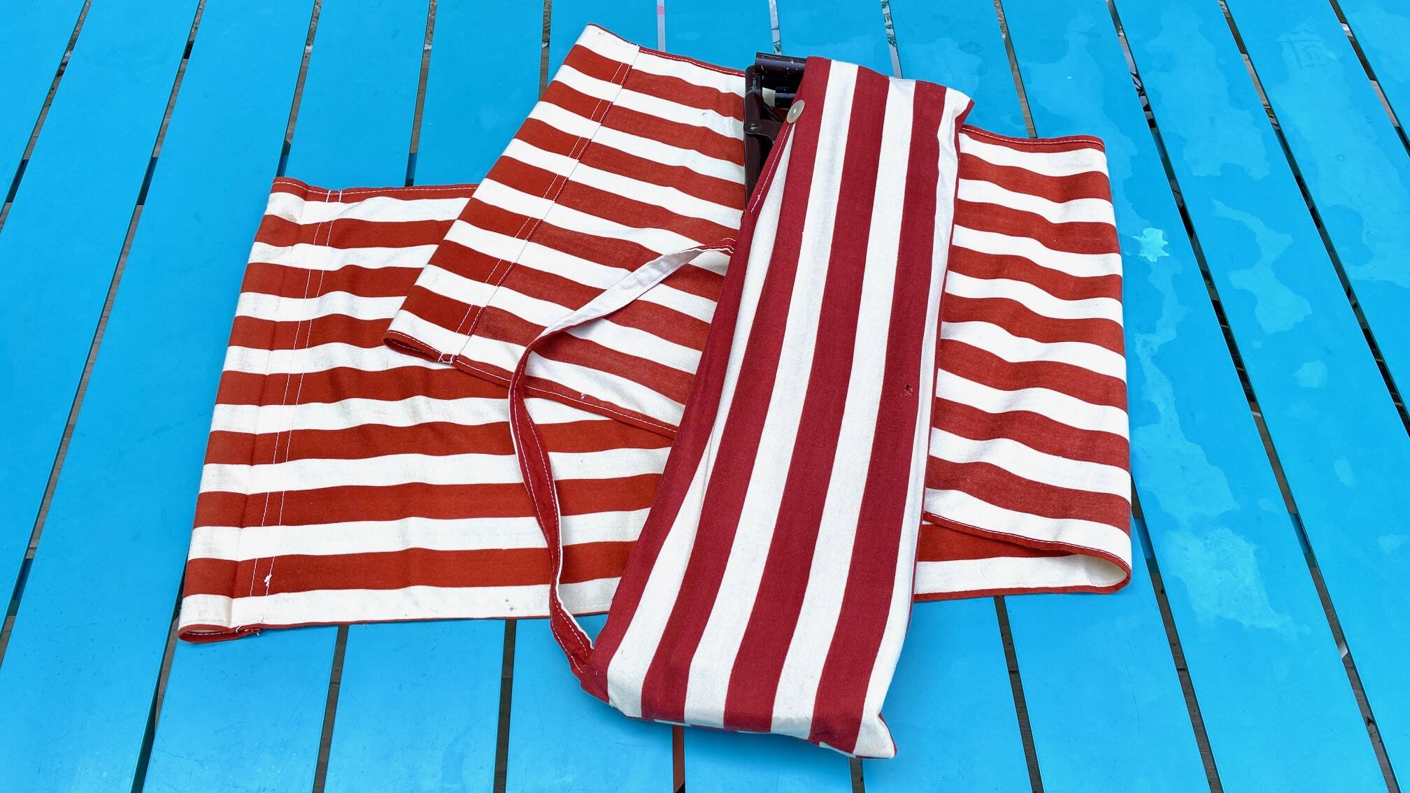 Vintage portable and removable deckchair