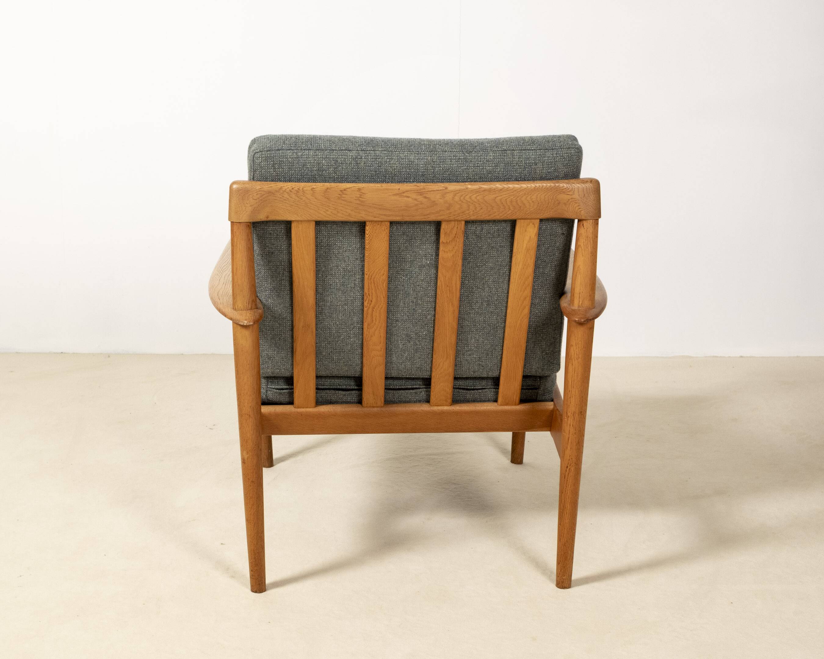 Grete Jalk Easy Chair Model PJ56 in Oak, 1950s Denmark