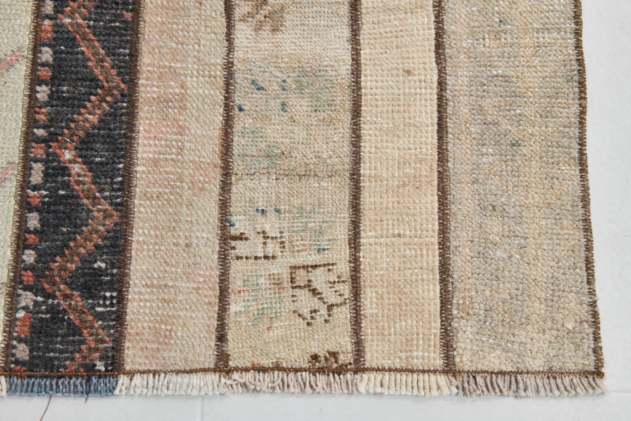 Mid Century Modern Vintage Runner Rug, 71x290Cm