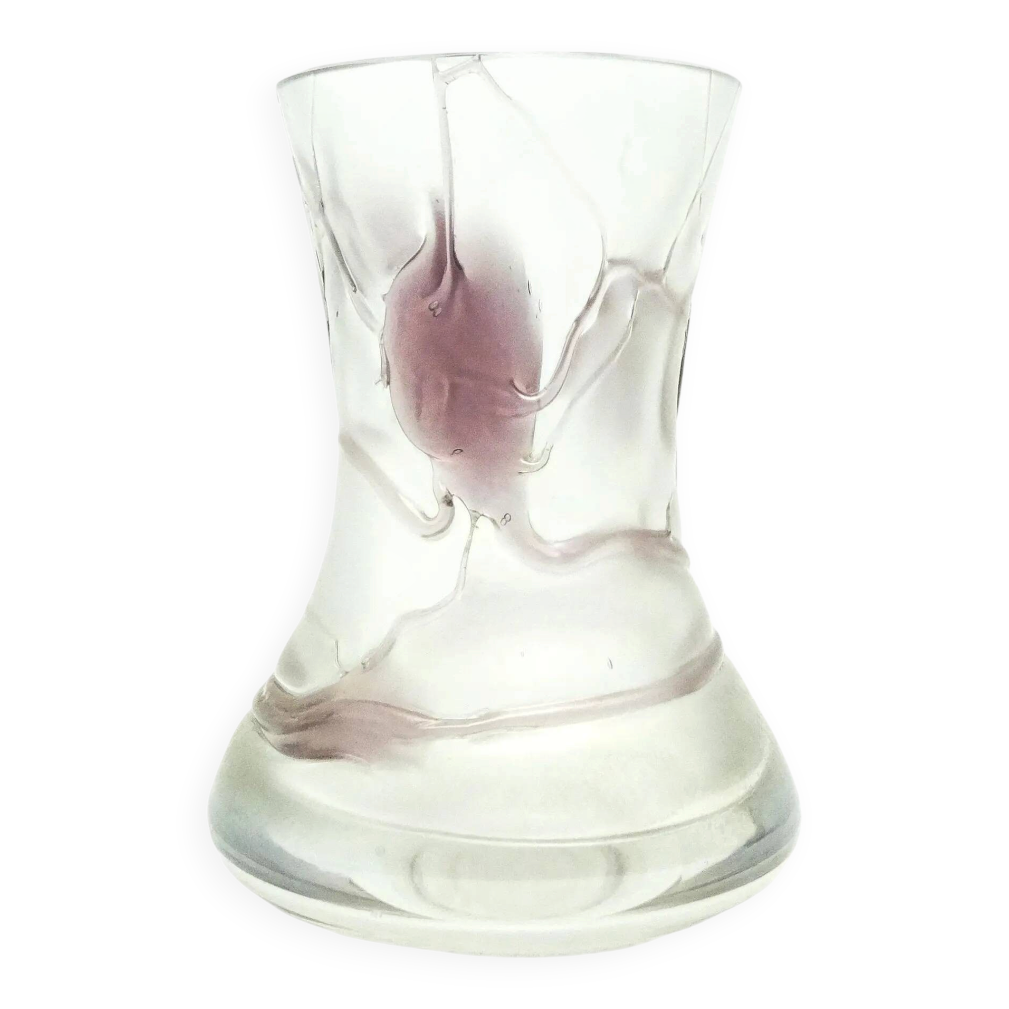 Art Nouveau vase, glass, Germany, 1970s