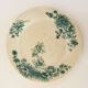 4 flat plates "Anemones" iron earth