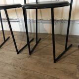 Set of 4 chairs Italy 1980 by Emilio Nanni for Fly-line