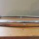 Large Art Deco tray in wood and chrome-plated metal