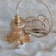 Suspension baladeuse tulipe ambrée