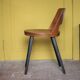 Chaise Baumann modèle Mondor, chaise bois vintage, chaise d'appoint