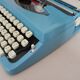 Machine à écrire brother nogamatic 200 bleue vintage