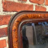 Mirror with wooden frame