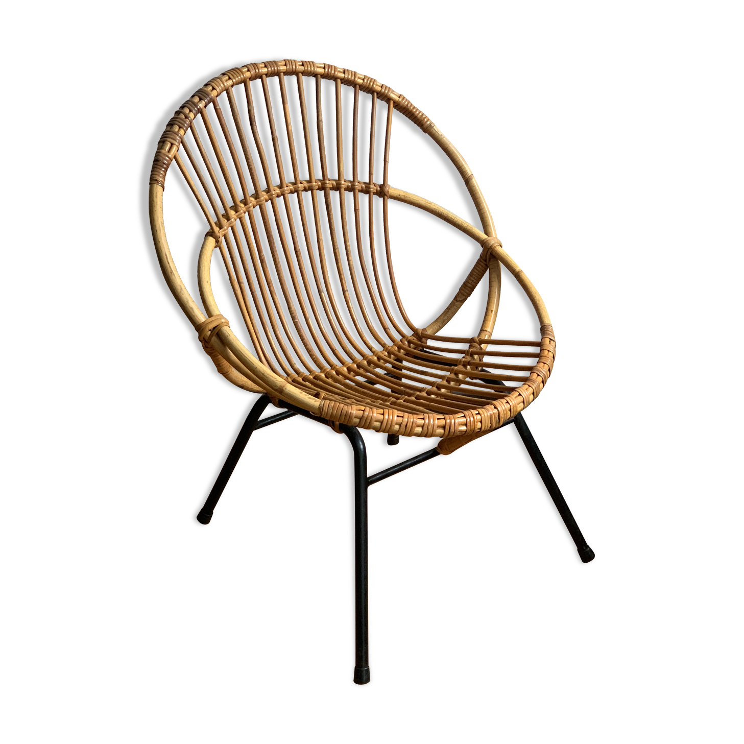 Rattan armchair