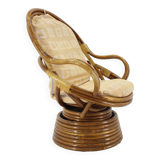 1980s Rattan Armchair
