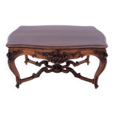 Richly carved table - coffee table, France, late 19th century.
