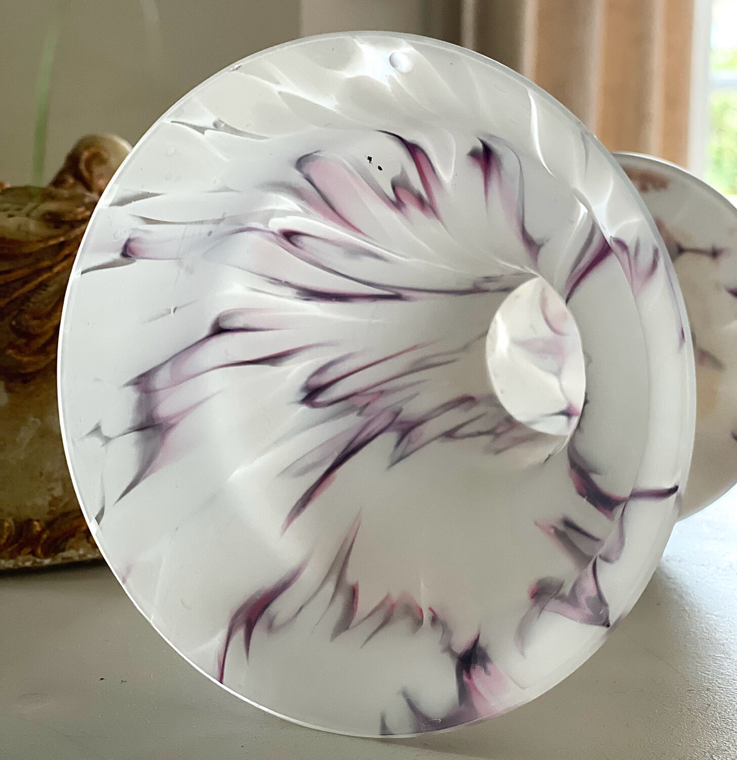 Vintage glass paste vase