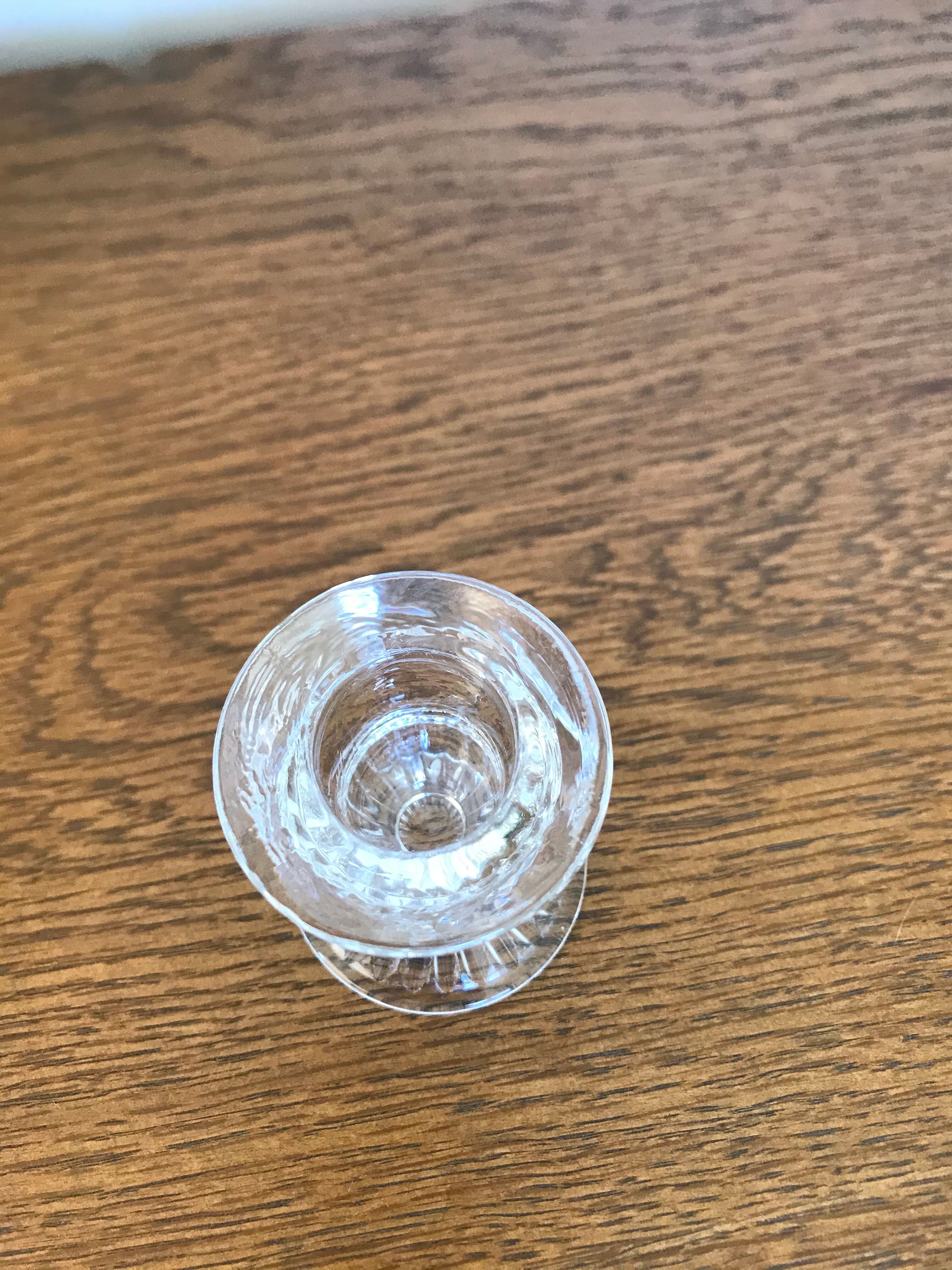 Glass candle holders