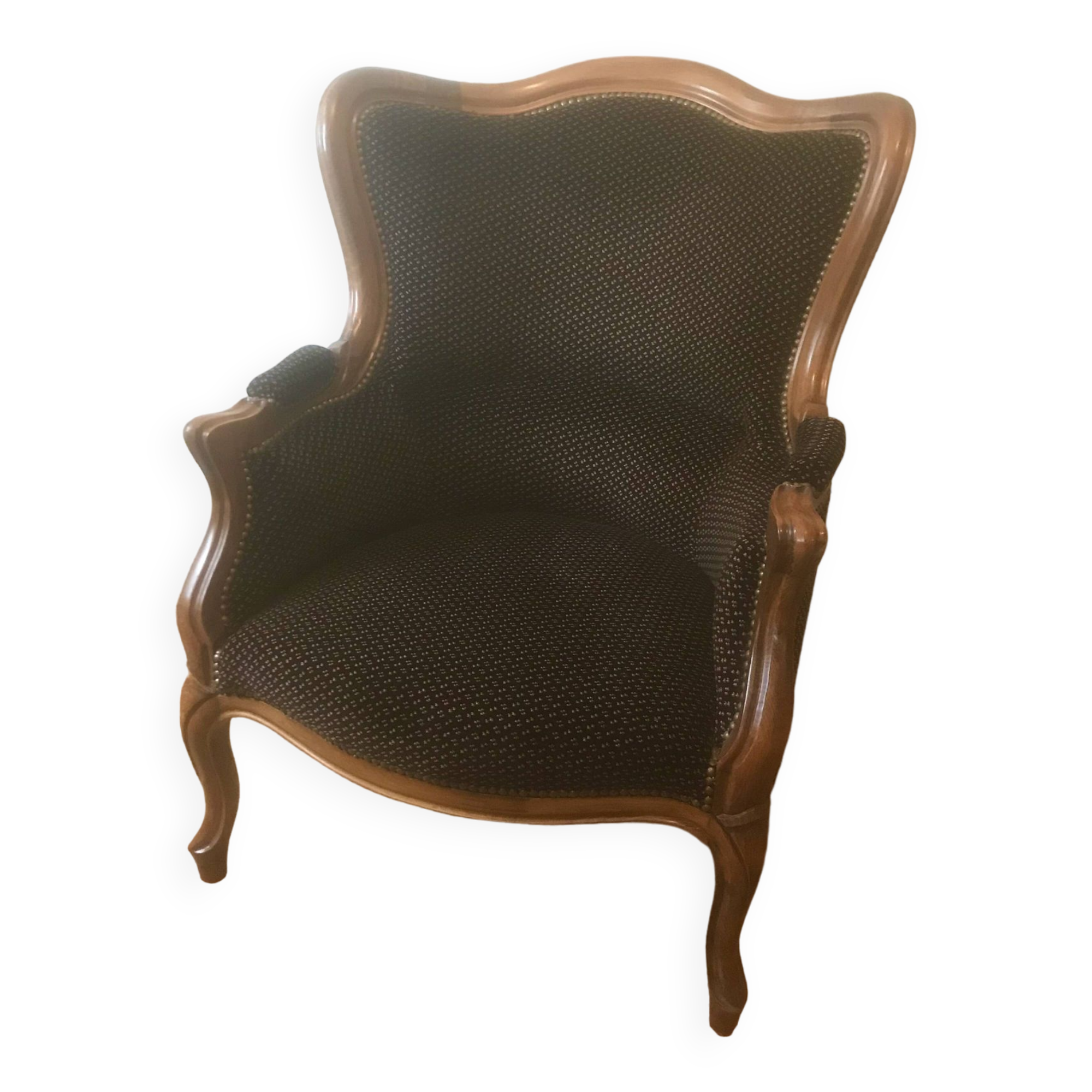 Louis XV style armchair with earpieces