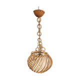 Vintage rattan pendant lamp