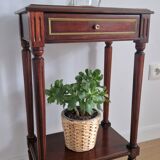 Pedestal table bedside Louis XVI mahogany style