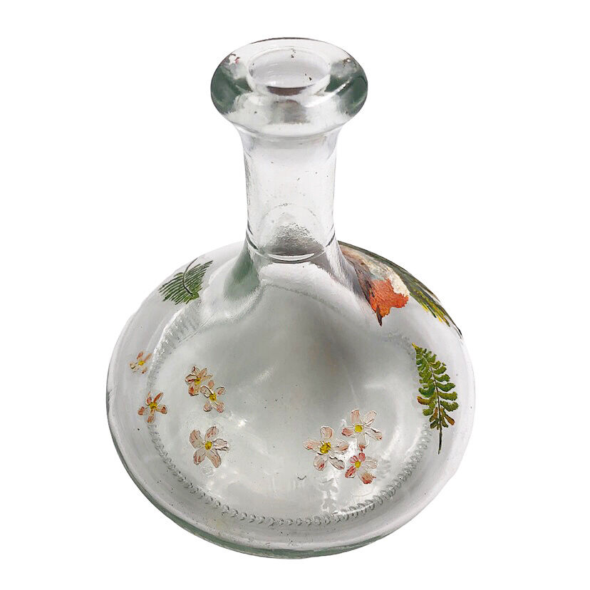 Hand-painted decanter carafe
