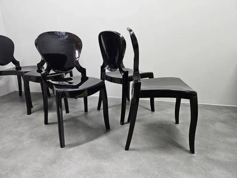 Set of Five design Chairs Queen, Pedrali, Claudio Dondoli and Marco Pocci, 2000s