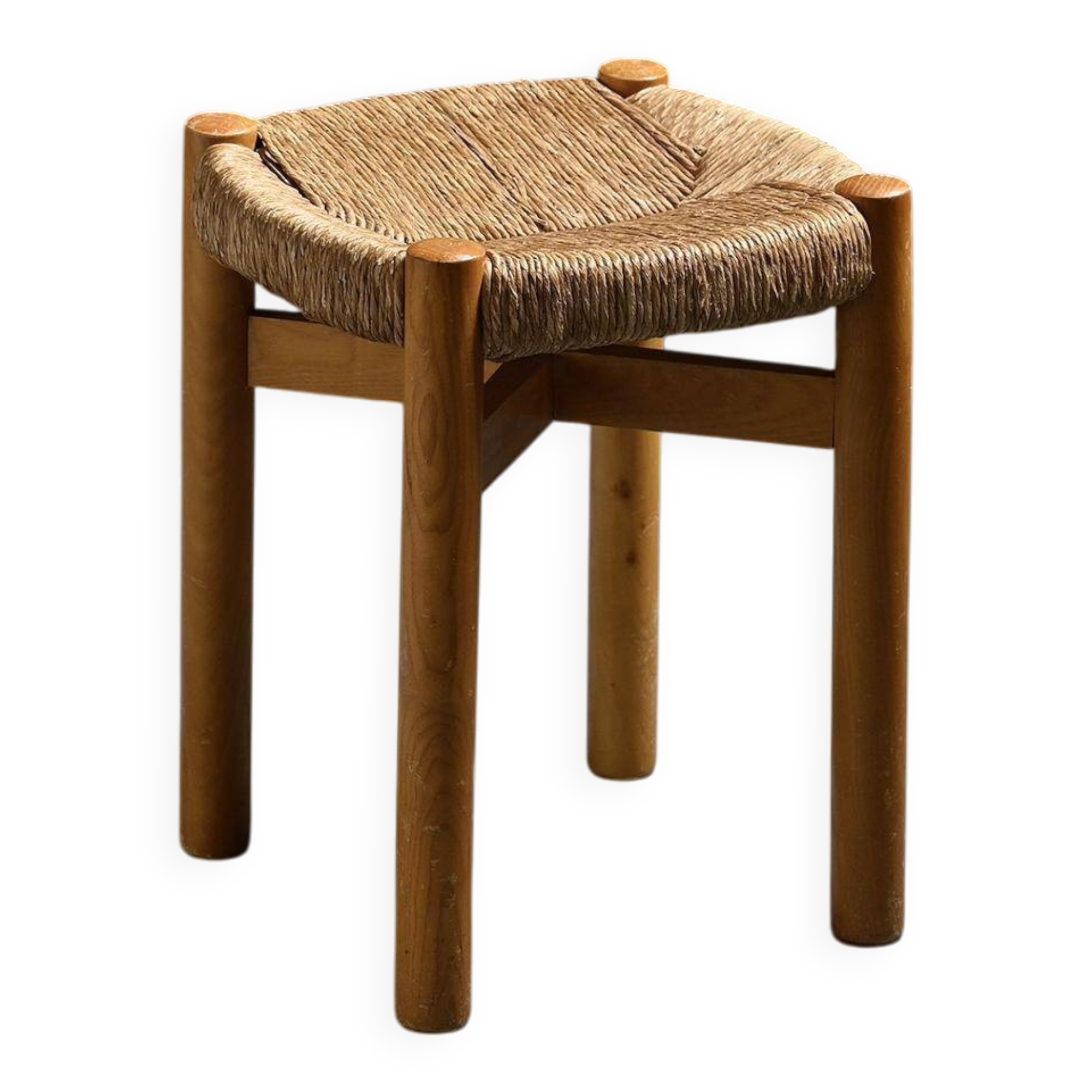 Early Méribel stool by Charlotte Perriand, circa 1955