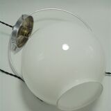 Opaline globe pendant lamp