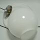 Opaline globe pendant lamp