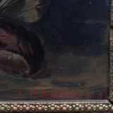 Pair of still lifes, oils on cardboard, fruits, 20th century by L. Gauthier