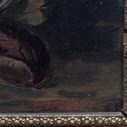 Pair of still lifes, oils on cardboard, fruits, 20th century by L. Gauthier