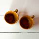 2 Henriot Quimper HB stoneware cups