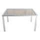 Vintage Roche Bobois table in chrome and smoked glass, 70s
