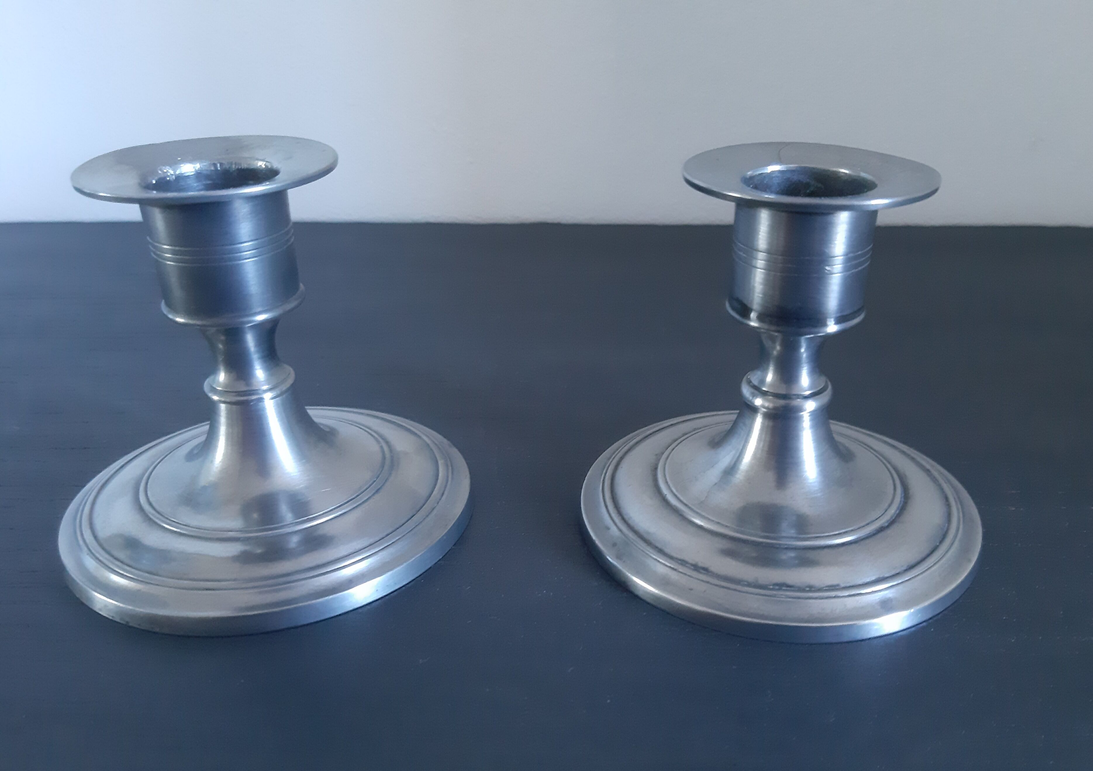 Art tin candle holders