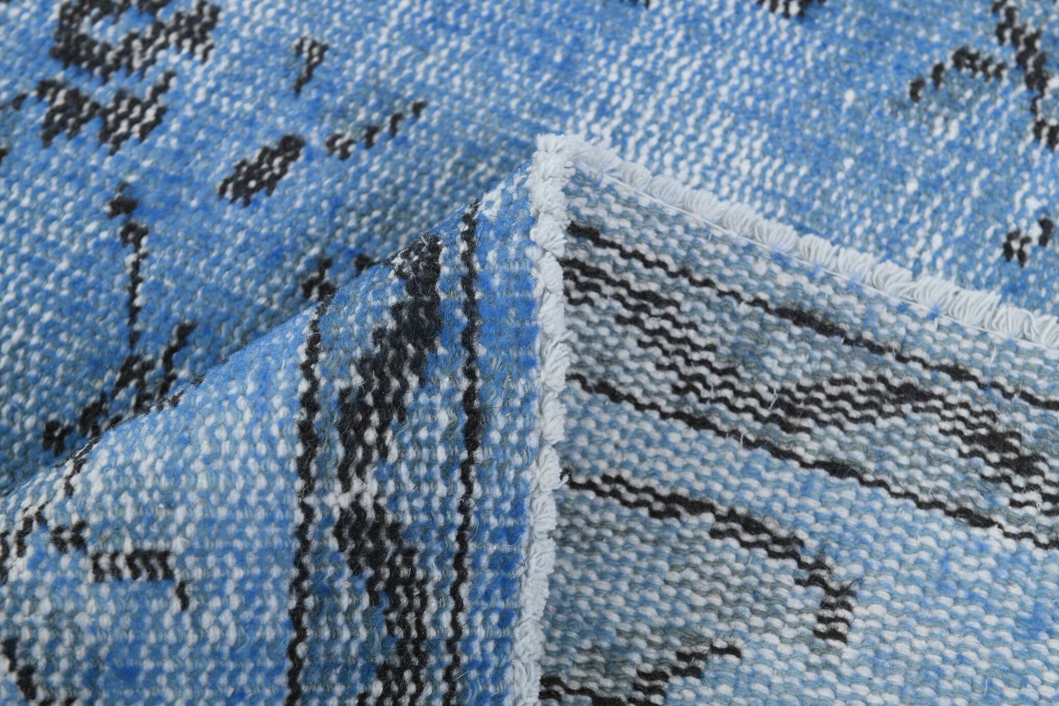 5x8 Shades Of Blue Soft Pastel Vintage Rug, 155x252Cm SK 4004