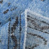 5x8 Shades Of Blue Soft Pastel Vintage Rug, 155x252Cm SK 4004