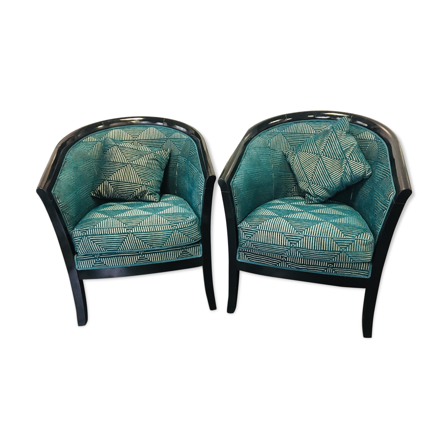 1930 tonneau armchairs