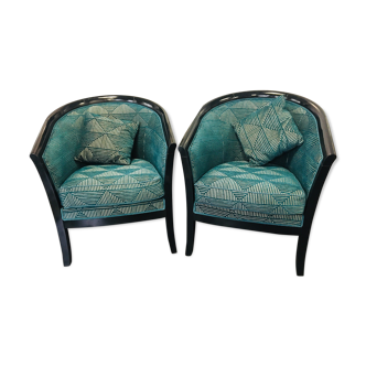 1930 tonneau armchairs