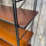 String wood and metal shelf