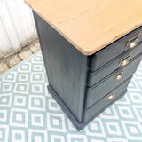 Commode chiffonnier patine noire