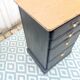 Commode chiffonnier patine noire