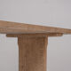 Rustic side table in elm from France, designed and handmade in the 1950s.