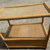 Low rattan furniture