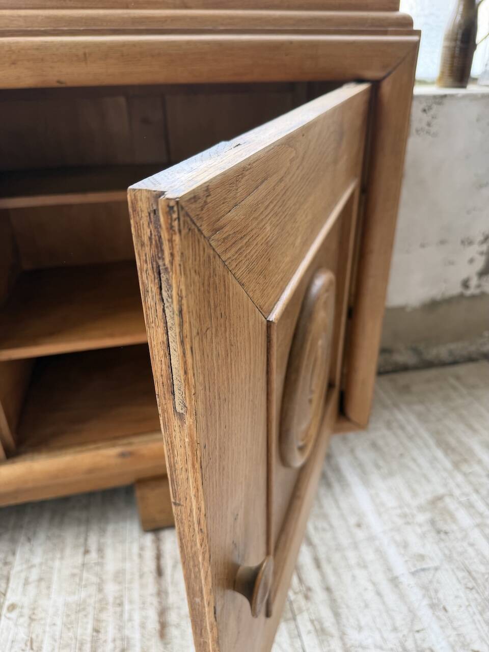 Enfilade storage unit oak Art Deco 1940 Dudouyt